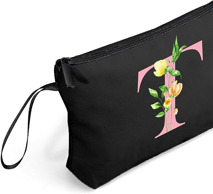 Birthday Maid of Honor Gifts for Women Her Mom Team Teacher Friend Bridesmaid Bride Personalized Makeup Cosmetic Bag with Mirror Valentines Mothers Day Christmas Graduation T