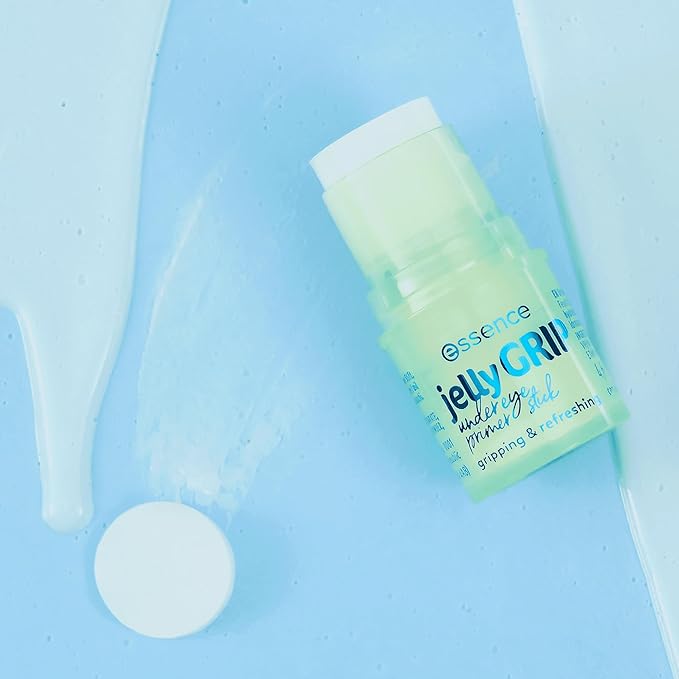 essence | Jelly Grip Under Eye Primer Stick | Hydrates, Cools & Grips for a Crease-Free Finish | Infused with Hyaluronic Acid and Panthenol | Vegan & Cruelty Free