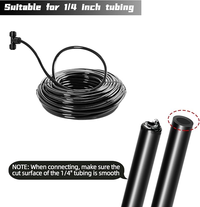 20 Pack Quick Connect 1/4" Drip Irrigation Tee Connectors, Universal Tee Fitting - Image 5