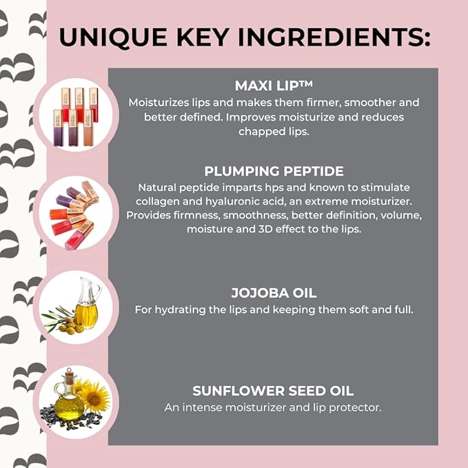 Rinna Beauty Larger Than Life Lip Plumping Oil - Sunset - Moisturizes & Hydrates Lips - Natural Plumping Over Time - Vegan, Cruelty-Free, & Paraben-Free 0.3 Fl Oz