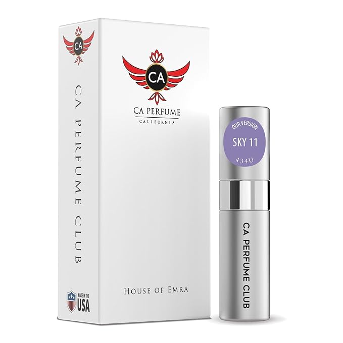 CA Perfume Impression of Sky 11 for Women and Men Woody Aromatic Scent Long Lasting Unisex Fragrance Eau De Parfum Travel Size Refillable Atomizer Spray 0.27 Fl Oz 8ml