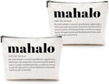 2pcs Makeup Bags Hawaii Cosmetic Bag Hawaiian Gifts Hawaiian Souvenirs Thank You Gifts for Women Female Grandma Mom Sister Friend Wife Travel Toiletry Bag Christmas Thanksgiving Birthday gift