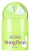 KAHI Cleansing Balm Pore Control Mung Bean - Nourishing & Hydrating Facial Cleanser Makeup Remover Balm with AHA, BHA (Salicylic Acid), PHA, and LHA - Gentle Exfoliating Korean Skincare 1.69 oz