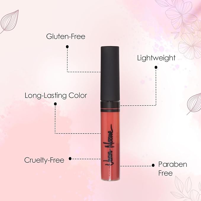 Lip Gloss, Moisturizing Lip Color with Shimmer for Long Lasting Shine, Lightweight Lip Stain, Girls Non-Sticky Lip Gloss with Aloe Vera, W/Vitamin C, E (Babydoll)