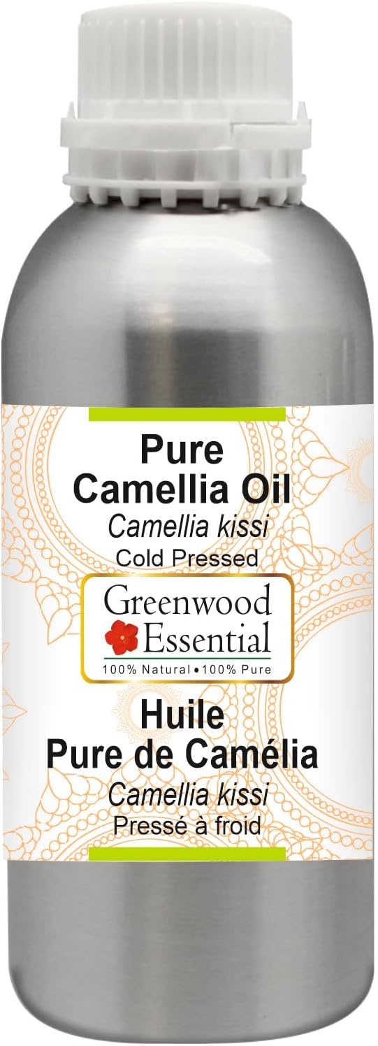 Greenwood Essential Pure Camellia Oil (Camellia kissi) Cold Pressed 1250ml (42 oz)