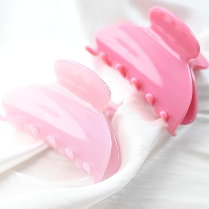 Handmade Celluloid Acetate French Design Barrettes Tortoise Shell Claws Hair Claw Luxury Fashion Accessories Hair Clip for Women (merlot powder)