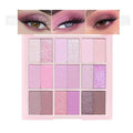 18Colors Purple Pink Nude Shimmery Eyeshadow Palette Makeup,Light Purple Mauve Glitter Sparkly Eye Shadow Long Lasting Waterproof Naturing-Looking Blendable for Beginners