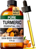 KUKKA Turmeric Oil for Skin - 4 Fl Oz - for Hair, Skin, Diffuser, Aromatherapy & DIY Soap Making Scent
