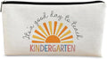 Kindergarten Teacher Gift: Makeup Bag, Cosmetic Bag Zipper Travel Toiletry Bag, Best Teacher Gifts