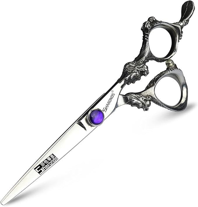 Hair Cutting Scissors Shears Professional Barber 6 inch Hairdressing Scissor Home Use for Man Woman Adults Kids Babies