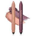 Shadow Liner 2-in-1 Eyeliner Eyeshadow, Shadow Liner Duo Plum Eyeshadow Stick, Eyeliner + Eye-shadow, Smudge-Proof & Waterproof, Smooth and Easy to Color (2PCS)