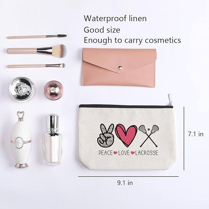 KDXPBZ Lacrosse Gifts: Funny Gifts for Her, Him, Moms, Players - Makeup Bag & More
