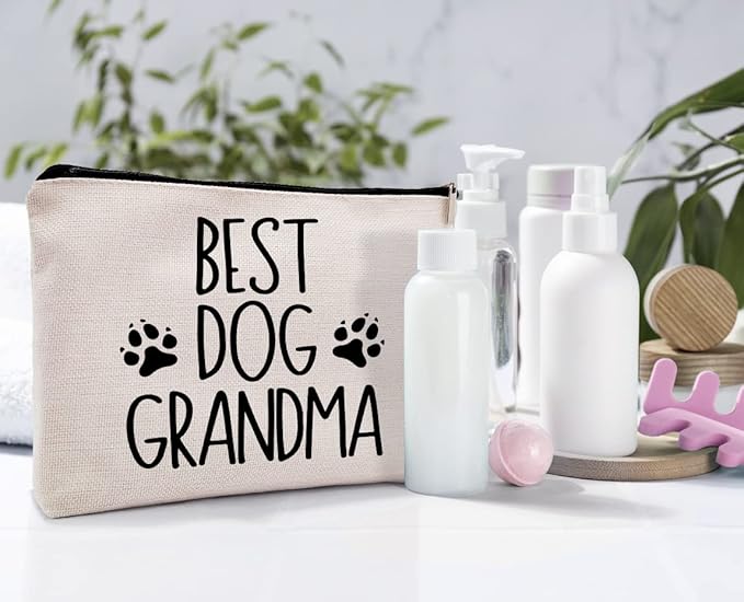 Best Grandma Cosmetic Case, Toiletry Bag - Makeup Bag for Women & Birthday from Granddaughter or Grandson