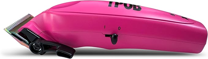 TPOB X Digital Brushless 6800rpm Professional Hair Trimmer Hair Clippers for Men, Psycho Zero Gapped T-Blade Trimmer Cordless Rechargeable Edgers Clippers (X Clipper Pink with Stand)