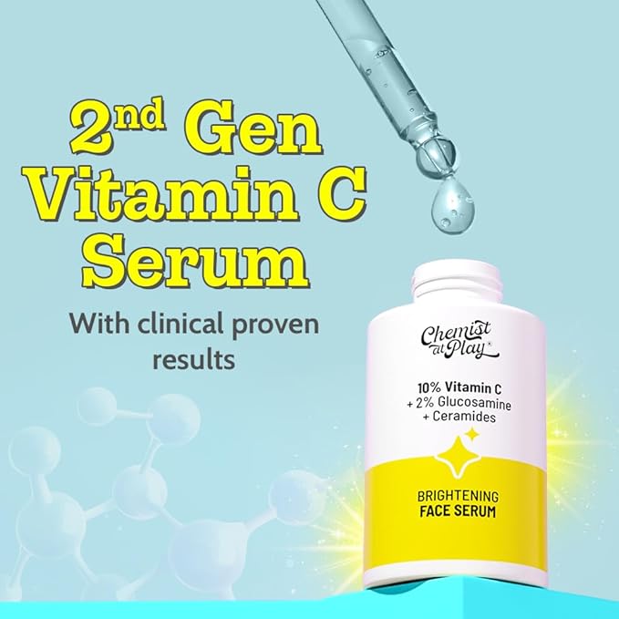Chemist At Play Vitamin C Face Serum | Lightweight Daily Serum for Skin Care Routine | 30ml