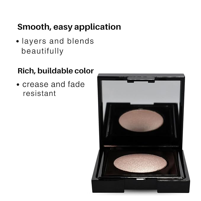 GA-DE Velveteen Metallic Eyeshadow Mono, 185 - Pearl Infused, Shimmer Eye Makeup - Silky-Soft, Densely Pigmented, Seamless Blend - 0.105 oz