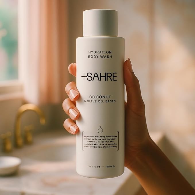 Natural Body Wash – Olive Oil & Coconut | Antioxidant-Rich | Vegan, Paraben-Free | 13.5 fl oz