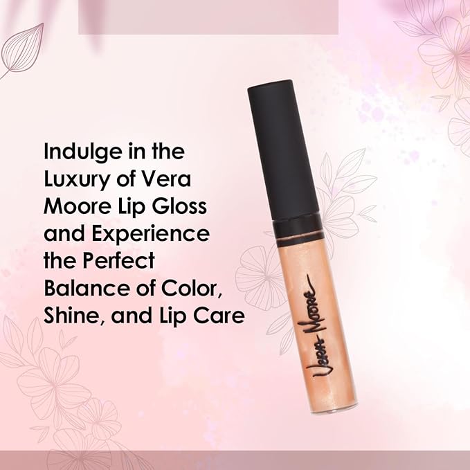 Lip Gloss, Moisturizing Lip Color with Shimmer for Long Lasting Shine, Lightweight Lip Stain, Non-Sticky Lip Gloss with Aloe Vera, W/Vitamin C, E (Naked Innocense)