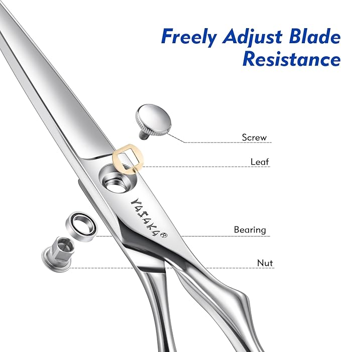 Hair Cutting Scissors for Hairstylist Hairdresser, Professional Barber Shears with Razor-Sharp Blades & Cobalt Alloy Steel for Salon and Slef Haircut DIY Home Use, Precison Hair Scissor, 6.5 Inch ﻿