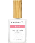 Rose Natural Hair & Body Mist Spray, Pure Essential and Fragrance Oils, Alcohol-Free, Handmade in California, 0.5Fl Oz