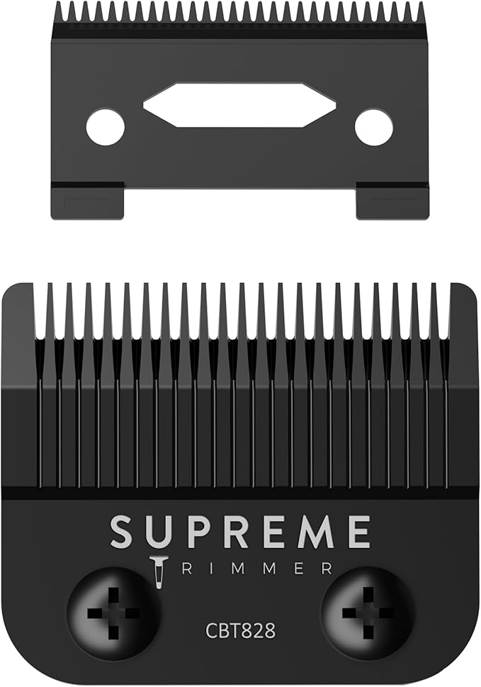 Supreme Trimmer Vader Clipper with DLC Taper Blade STC5098 | 210 Min Run Time 7500 RPM Hair Trimmer | Professional Brushless Motor Barber Clipper | Red