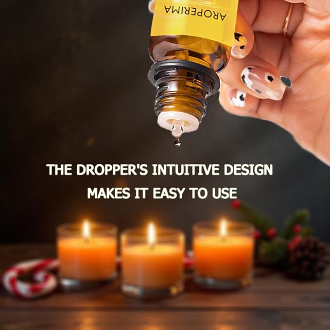 Floral Fragrance Essential Oil Set - Rose, French Vanilla, Gardenia, Honeysuckle, Jasmine, Violet 6x10ML for Diffusers, Aromatherapy, Massage, Perfume, Soap Making and Candle