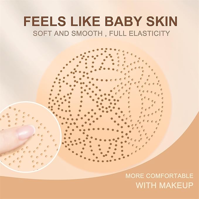 Mushroom Head Air Cushion CC Cream - BB Cream Face Makeup Foundation for Mature Skin Moisturizing Concealer Brighten Long-Lasting, Even Skin Tone for All Skin Types (Nude)