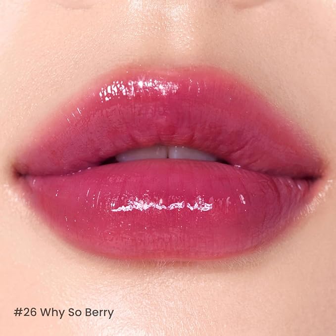 Peripera Ink Mood Glowy Tint | Lip-Plumping, Naturally Moisturizing, Lightweight, Glow-Boosting, Long-Lasting, Comfortable, Non-Sticky, Mask Friendly, No White Film (026 WHY SO BERRY (SODA CAFE))