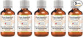 Greenwood Essential Pure Grapefruit Essential Oil (Citrus paradisi) Steam Distilled (Pack of Five) 100ml X 5(16.9 oz)