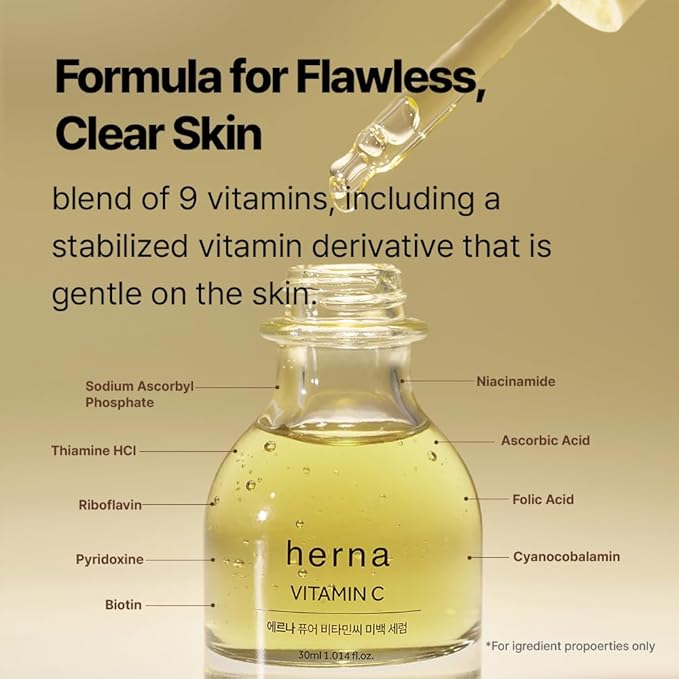 Pure Vitamin C Serum - Niacinamide, Facial Brightening Skin Care, Korean Skin Care (30ml/1.014fl.oz.)