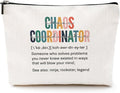 Chaos Coordinator Makeup Bag Chaos Coordinator Gifts for Women Thank You Gifts Cosmetic Bag Zipper Pouch Appreciation Gifts for Coworkers Boss Lady Mentor Coach Leader Christmas Birthday Gifts