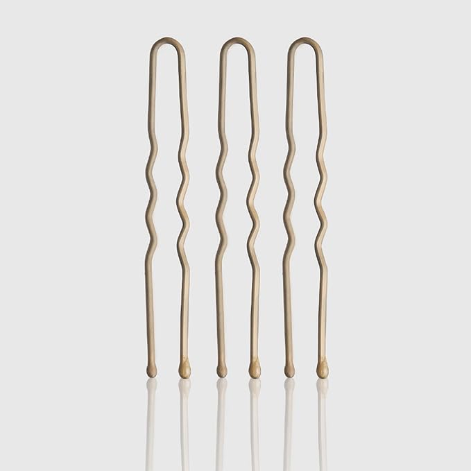 Fromm Style Artistry 1.75" U-shaped Crimped Hair Pins, Matte Blonde, 800 Hair Pins, Secure Hold, Suitable for All Hair Types and Lengths, Hair Accessories for Women