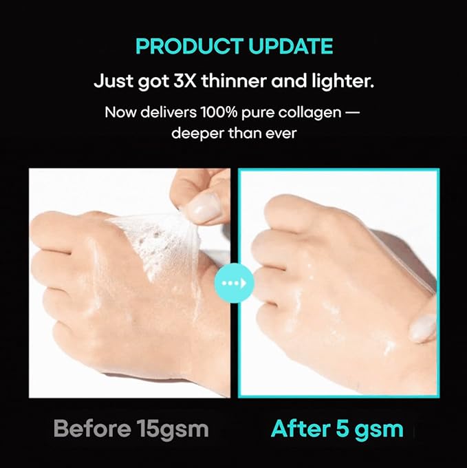Melt to Skin Collagen Mask, – Wrinkle Patches for Forehead, Eyes & Smile Lines - Frown Lines, Eleven-Lines Repair Patches, Invisible Face Wrinkles Smoothers - Korean Skin Care, 4EA