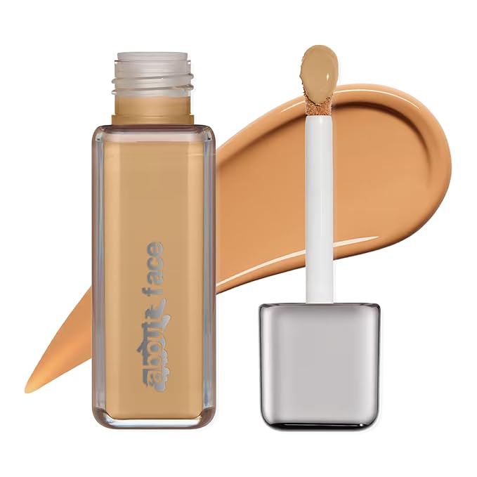 about-face THE PERFORMER Skin-Focused Foundation M2Neutral – Medium Coverage, Long-Wear, Breathable & Buildable Base – Clean, Vegan, Hydrating Formula with Blue Agave & Chlorella – 1.08oz