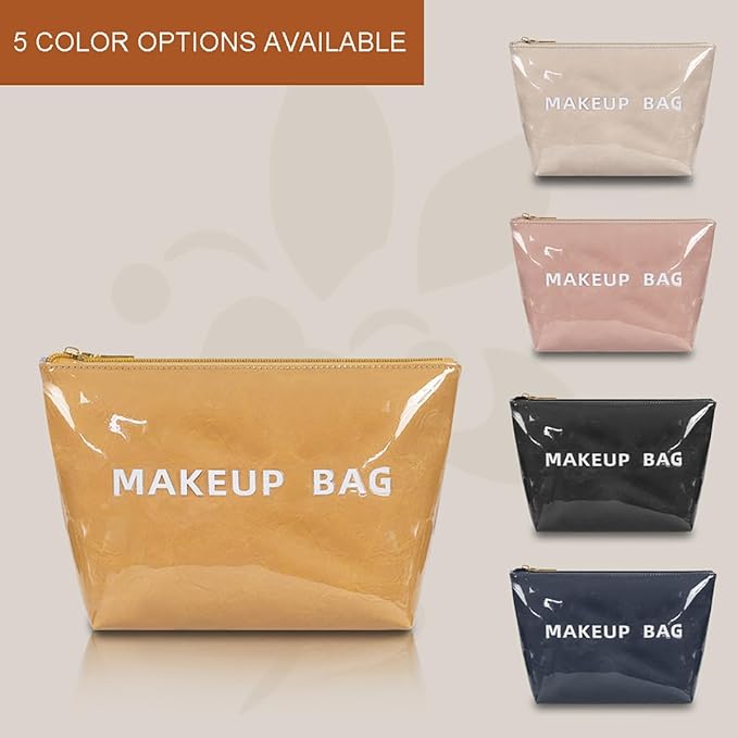 Makeup Bag for Women, Portable Waterproof Cute Cosmetic Bags, Skincare Makeup Case Pouch with Zipper for Daily Use, Travel