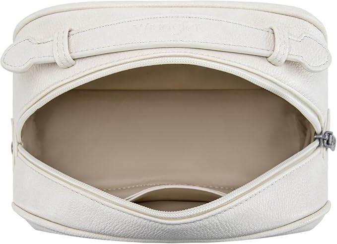 Montana West Wrangler Makeup Bags for Women Portable Toiletry Bag Small Travel Cosmetic Organizer for Gift Zipper Closure