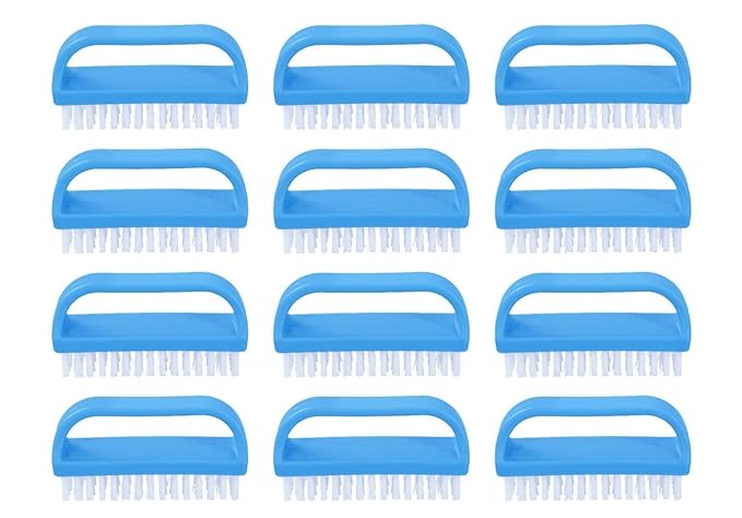 Nail Brush for Cleaning Fingernails, Nail Scrubber Brush, Toe Foot Hands Fingernail Brush Cleaner- Small Scrub Brush- All-Purpose Stiff Cleaning Brush for Home, Kitchen, Work, 12 Pack - Superio
