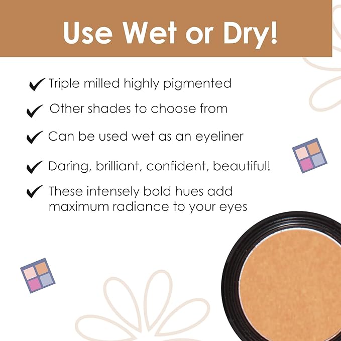 Vera Moore Eyeshadow, Highly Pigmented Eyeshades and Textures, Provide Bold and Lasting Looks, Suitable for Any Event, Easily Blendable Eye Makeup in Multiple Shades. (Autumn Gold)