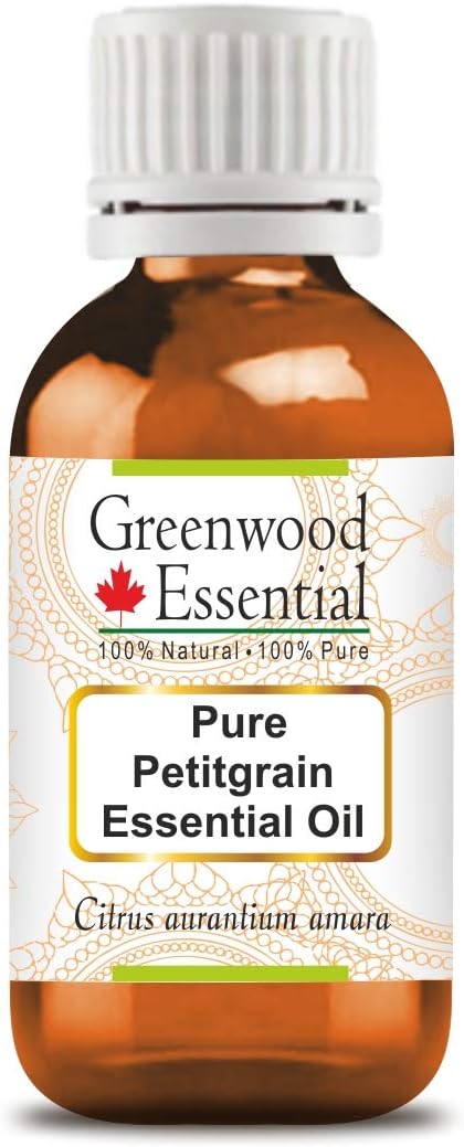 Greenwood Essential Pure Petitgrain Essential Oil (Citrus aurantium Amara) Steam Distilled 10ml (0.33 oz)
