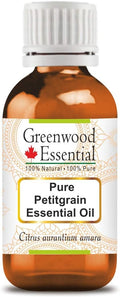 Greenwood Essential Pure Petitgrain Essential Oil (Citrus aurantium Amara) Steam Distilled 10ml (0.33 oz)
