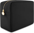 DANCOUR Nylon Makeup Bags for Women Large Preppy Travel Toiletry Pouch Cosmetic Bag Makeup Organizer