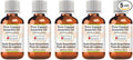 Greenwood Essential Pure Cajeput Essential Oil (Melaleuca cajeputi) Steam Distilled (Pack of Five) 100ml X 5(16.9 oz)