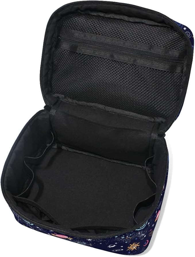 Makeup Bag, Space Galaxy Travel Makeup Organizer Bag Cosmetic Cases Toiletry Bags for Girl Women Ladies
