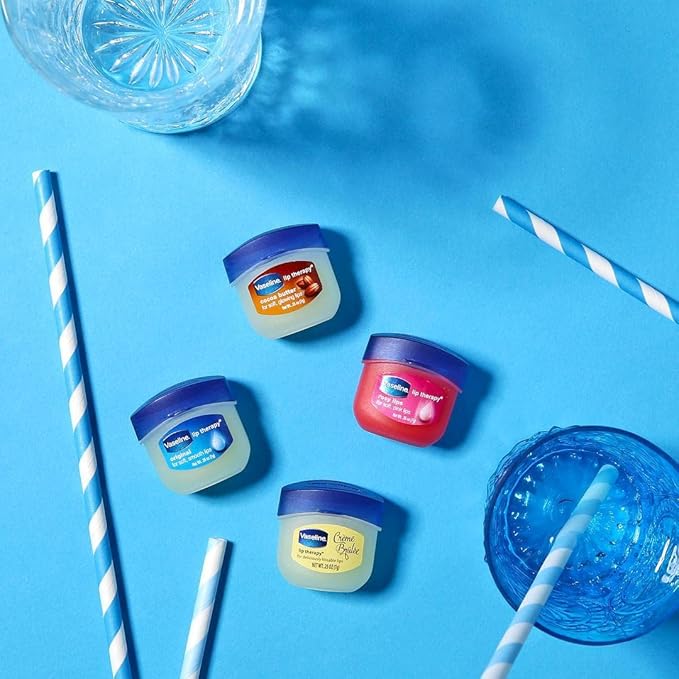 Vaseline Lip Therapy Original Mini Counter Display 2-Packs (6 Jars) – Bulk Lip Balm, Moisturizer for Soft, Smooth & Glossy Lips, 0.25 Oz Ea