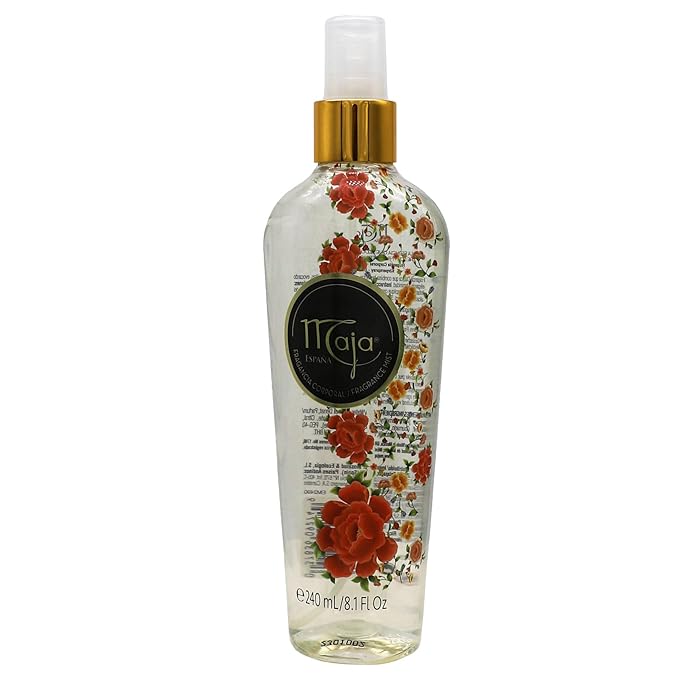 Maja Classic Perfumed Body Mist, Delicately Scented to refresh your Body with Flowers Essential Oils, Transparent, 8.1 Fl Oz, Spray Bottle