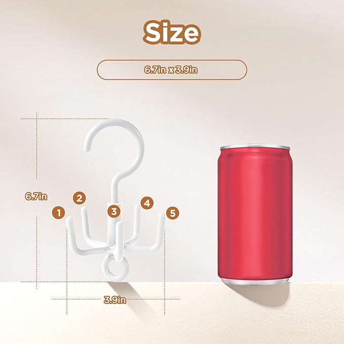 OUTXE 2-Pack Organizer Hooks for Bogg Bag Accessories, Multifunctional Stackable Storage ABS Hanger Hooks for X Large Medium Baby Bog Bag, Universal Rubber Tote Beach Bag Accessories, White