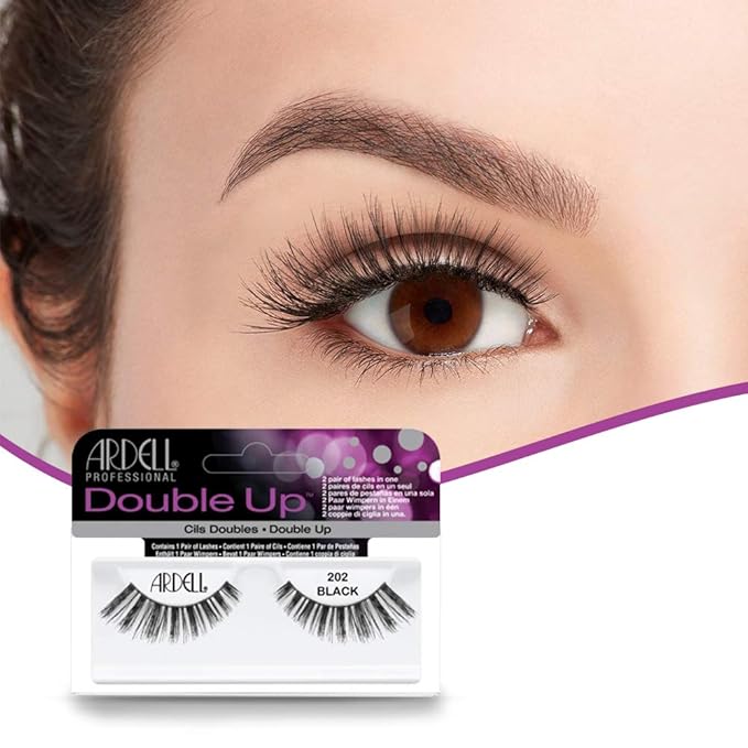 Ardell False Eyelashes Double Up 202 Black (4 Pack)