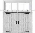 Farmhouse Wood Grain Kitchen Curtains 45 Inch Length, Short Cafe Window by Unknown