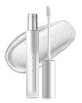 Glitter Sheer Silver Lip Gloss, Matte Metallic Shimmer Non-Stick Lip Gloss,Long-Lasting Waterproof Smudge Proof Liquid Lipstick Lipgloss,Sparkle Diamond Lip Tint Stain, Makeup Gift for Women Girl-01