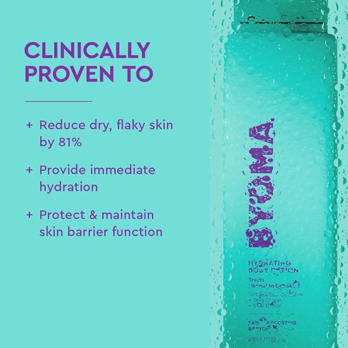 BYOMA Hydrating Body Butter - For Normal to Dry Skin - Hydrating, Creamy Body Lotion with Squalane, Beta Glucan - Cleanses, Softens & Soothes - Skin Barrier Repair - 16.9 fl oz